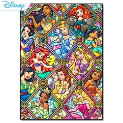 Disney-mosaico de princesas con incrustaciones de diamantes, Kits de punto de cruz, bricolaje, decoración de la pared del hogar, regalo, nueva serie 2024