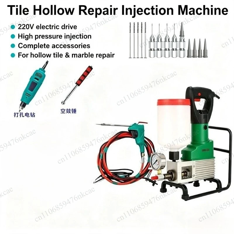 High‑Pressure Tile Grouting Injector Machine for Hollow Tile Marble Stone Wall Repair Grouting Device Complete Construction Tool