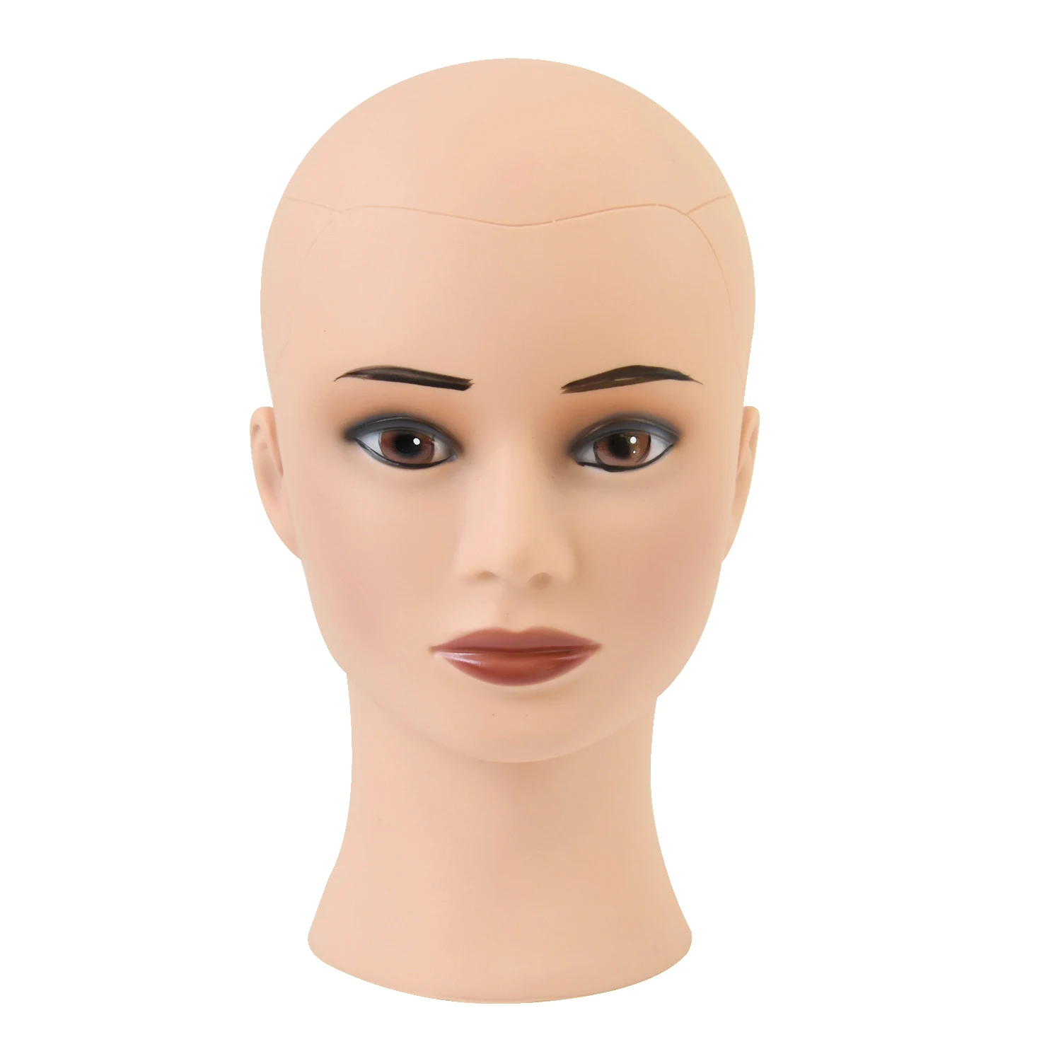 1 PC Mannequin Head for Wig Making Hat Display Bald Mannequin Head Female Manikin Head for Makeup Practice