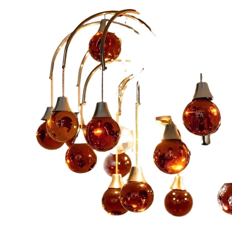 

Французская винтажная хрустальная люстра Murano, муранская средневековая гостиная, спальня