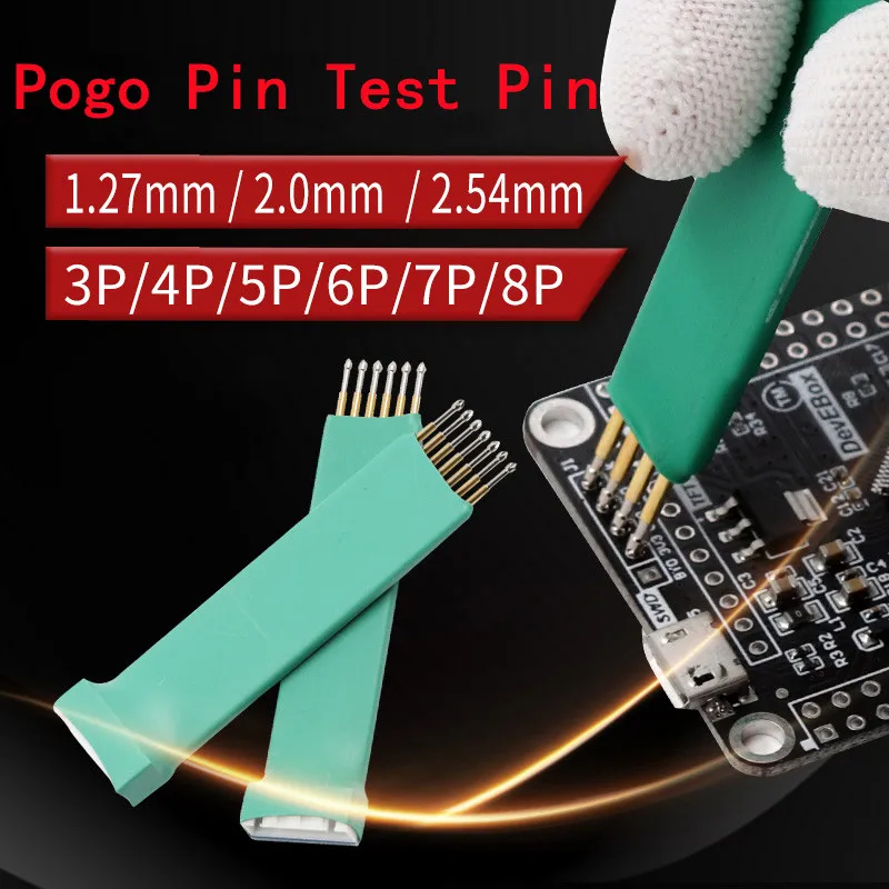 Handheld Programming Pin 2.54/2.00/1.27mm Pitch, 3/4/5/6/7/8P Programming Test Probe, Pogo Pin, Test Pin