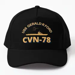 Czapka z daszkiem z daszkiem Cvn United States Navy Aircraft Carrier Hip Hop Czapka Snapback chłopcy Casquette Czapka czarne męskie