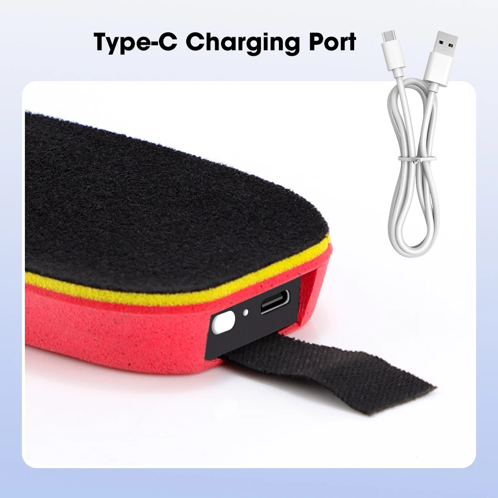 

Управление через приложение, умные стельки с подогревом, грелка для ног для зимнего кемпинга, лыж на открытом воздухе, регулируемая температура, грелки для ног