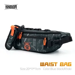 Kingdom Multifunctional Lure Fishing Backpack 20*11*11cm Waist Chest Tactical Waterproof Fanny Pack Outdoor Sports Tackle Bag