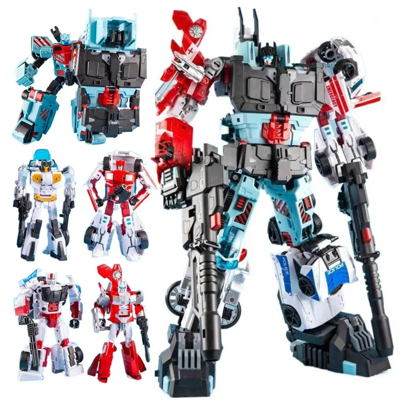 Demon Knight DK Defensor 5in1 G1 Masterpiece Transformation Action Figure Toys Model Deformation Hot Spot First Aid Groove Robot