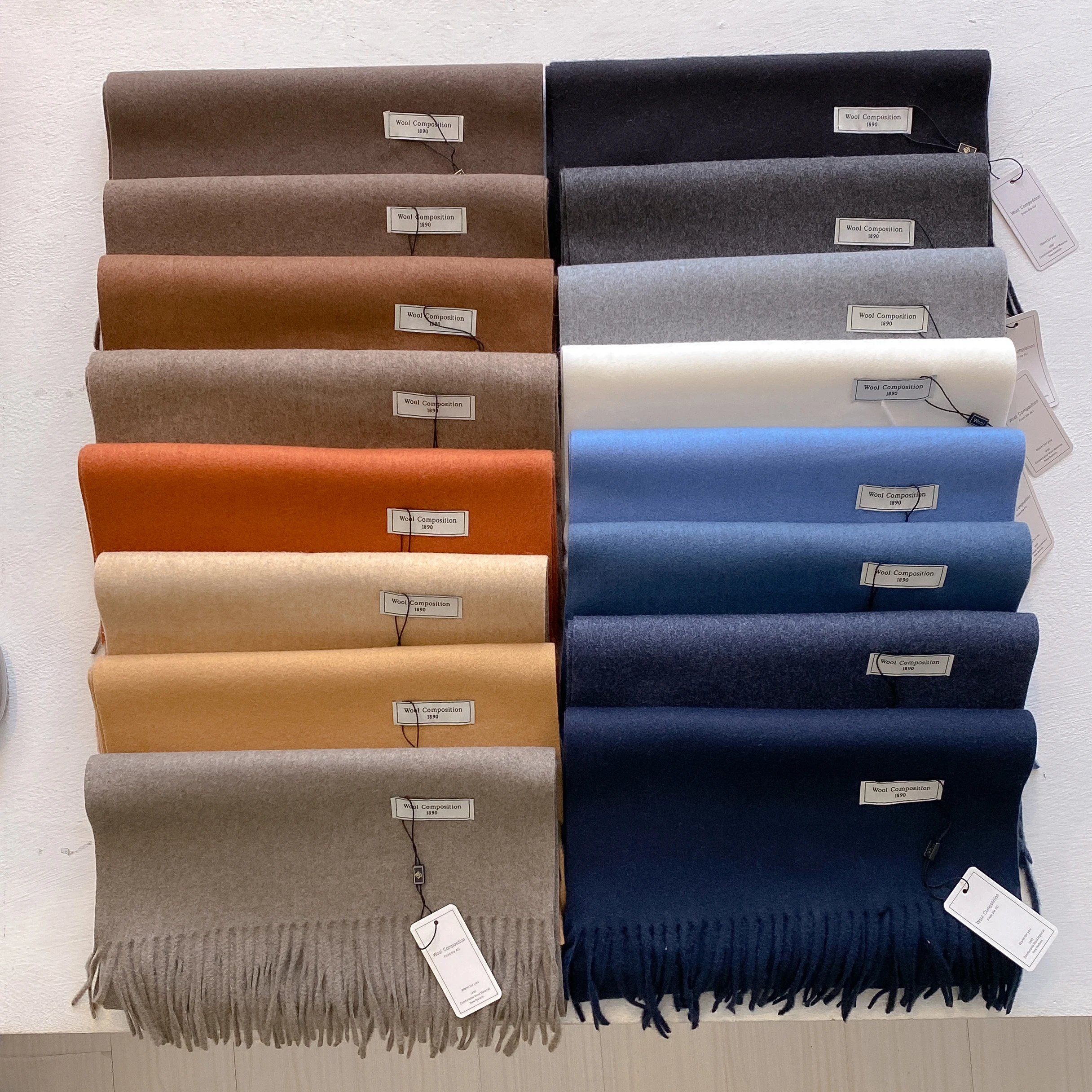 Nueva bufanda de invierno de 26 colores para mujer, bufandas largas y cálidas de Cachemira, Hijab, chal liso para mujer, Pashmina femenina, pañuelos para la cabeza