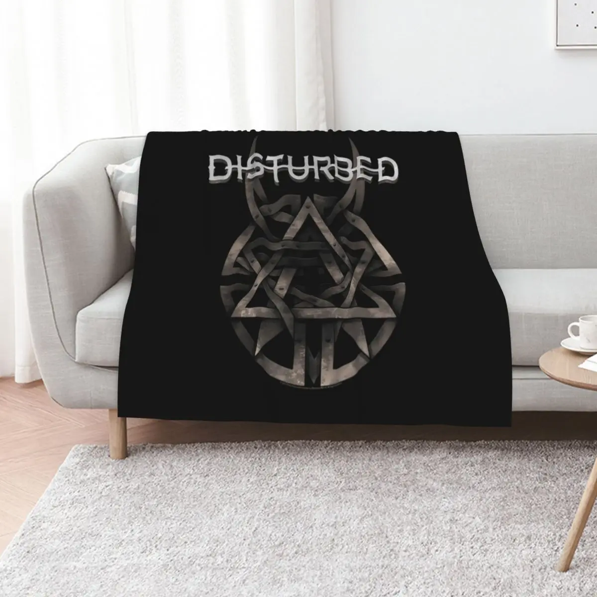 Disturbed Logo Throw Blanket anime Flannels Summer Beddings Soft Plush Plaid Luxury Throw Multi-Purpose Blankets
