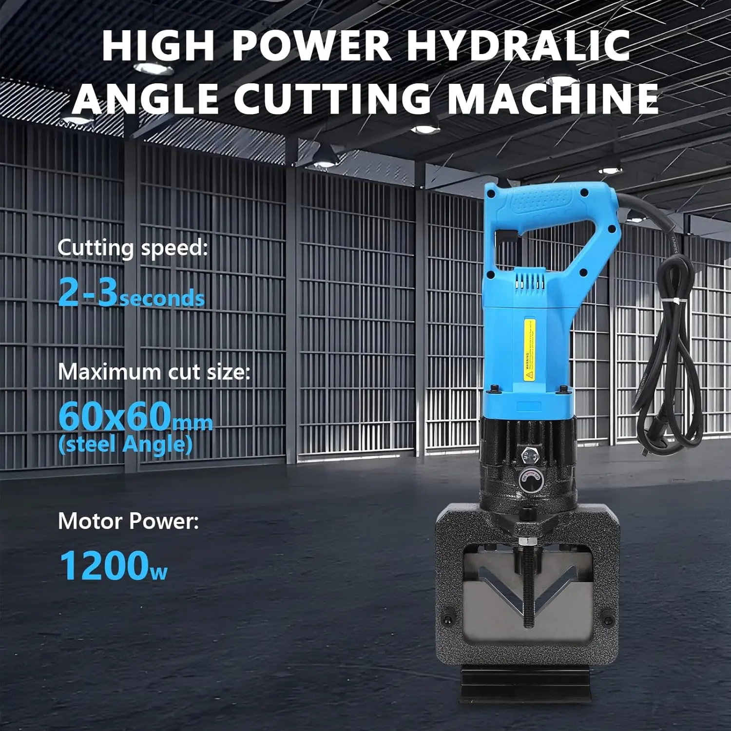 

Промышленный электрический гидравлический угловой резак 1300 Вт для резки нержавеющей стали и металла