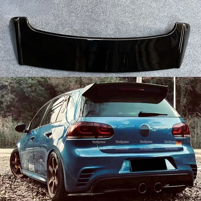 Rear Roof Spoiler Trunk Wing Car Accessories For Volkswagen VW Golf 6 MK6 VI GTI R20 2008-2013 ABS Plastic Rear Wing Car Styling