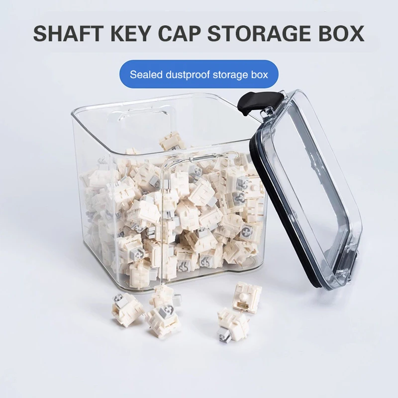 Mechanical Keyboard Shaft Seal Display Can Key Cap Storage Can Keycap Storage Box Transparent Dustproof Waterproof Storage Can