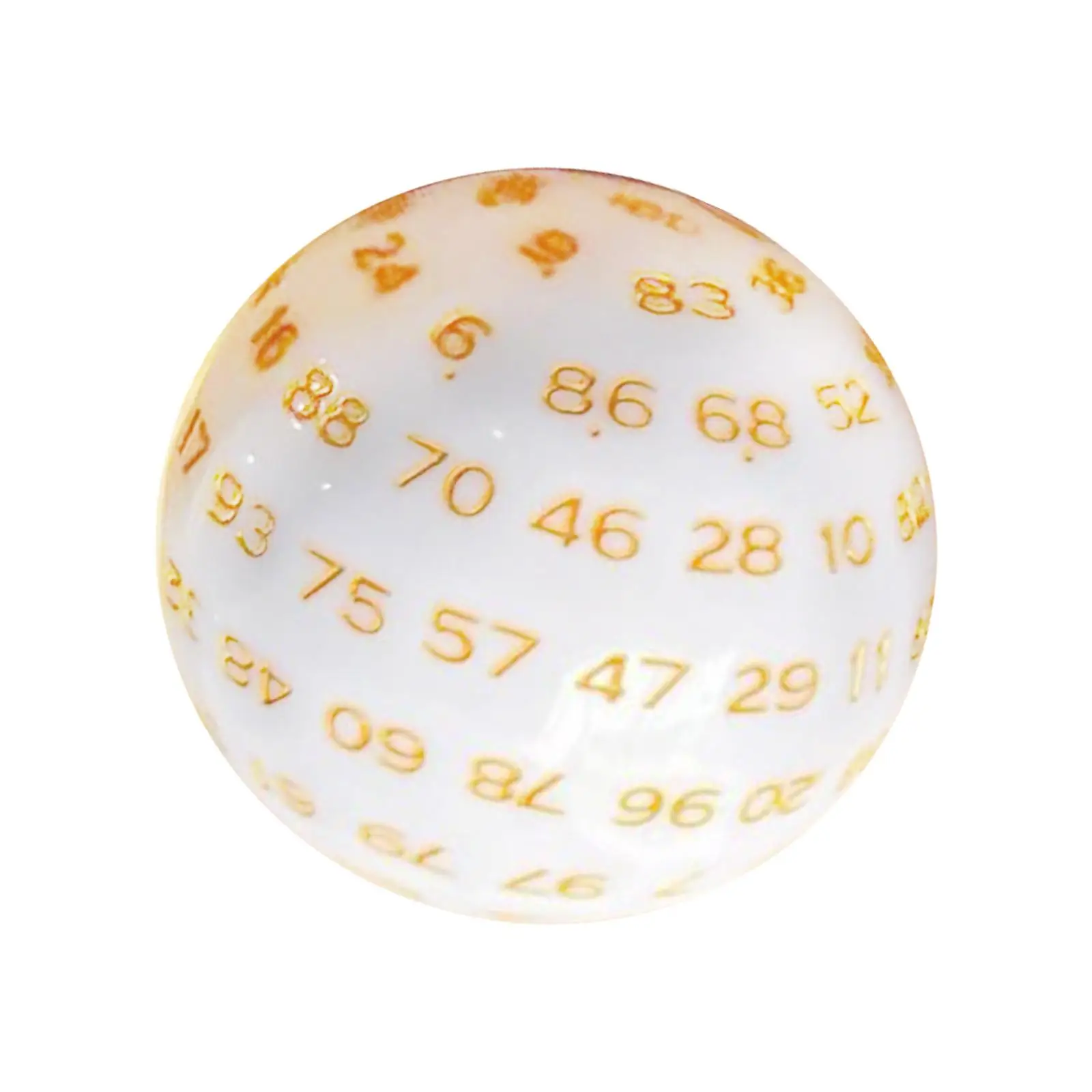 100 Sided Dice D100 Polyhedral Acrylic Game Dice for Role Playing Table Game Party Educational Counting Probability