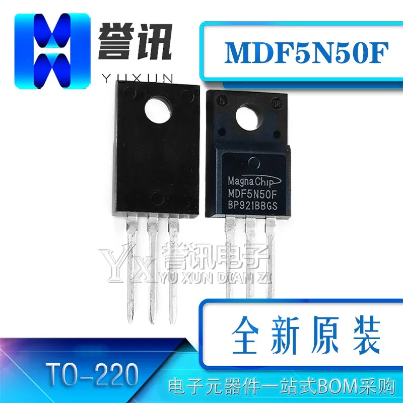 (10 PCS) NEUE ORIGINAL MDF5N50F MDF5N50FTH TO-220F FET 5A 500V