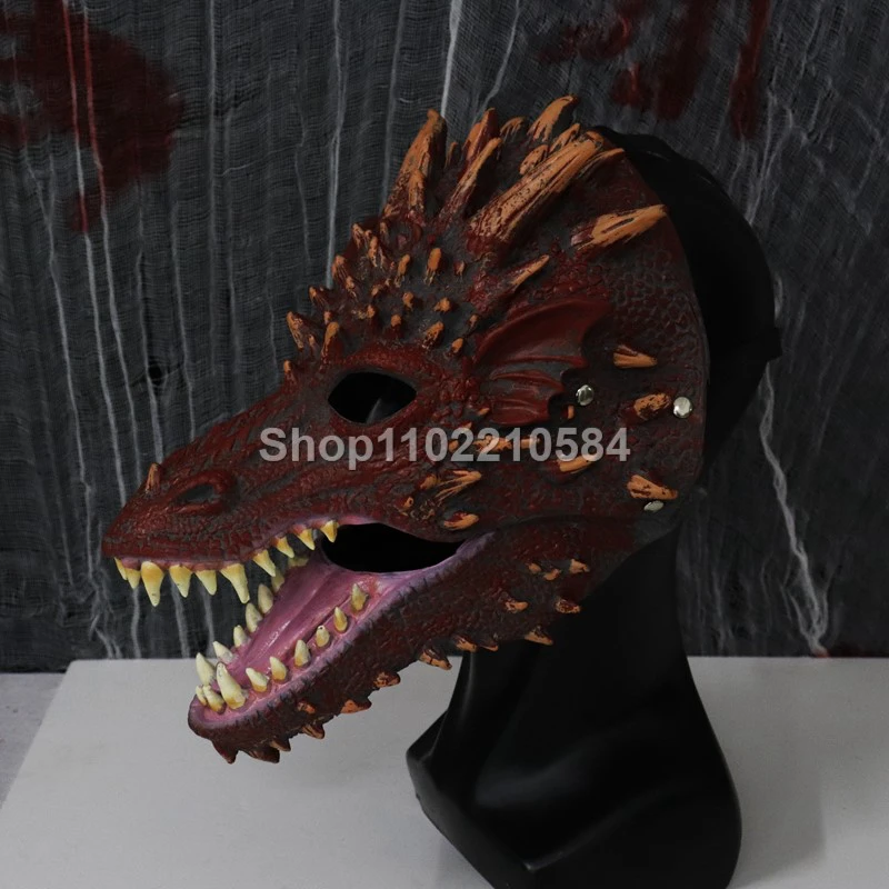 Dinosaur Mask Children's Toy Tyrannosaurus Rex Horror Jurassic World Colsplash Mobile Dinosaur Dress Up Set Disguised Funny