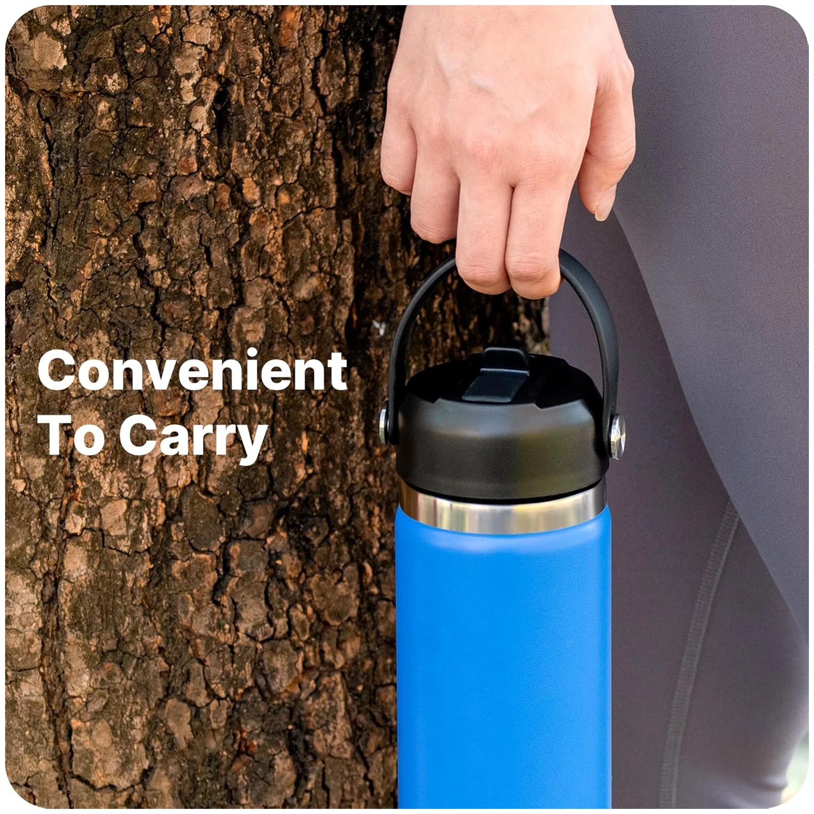 غطاء من القش لزجاجات المياه ذات الفم الواسع