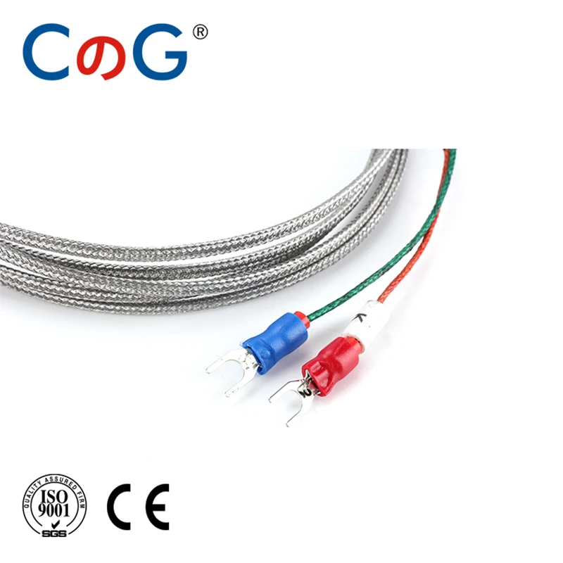 WRNT-01 1m 2m 3m 5m 7m Bayonet M8*1.25 K Type  J Compression Spring shielded wire Thermocouple Temperature Sensor