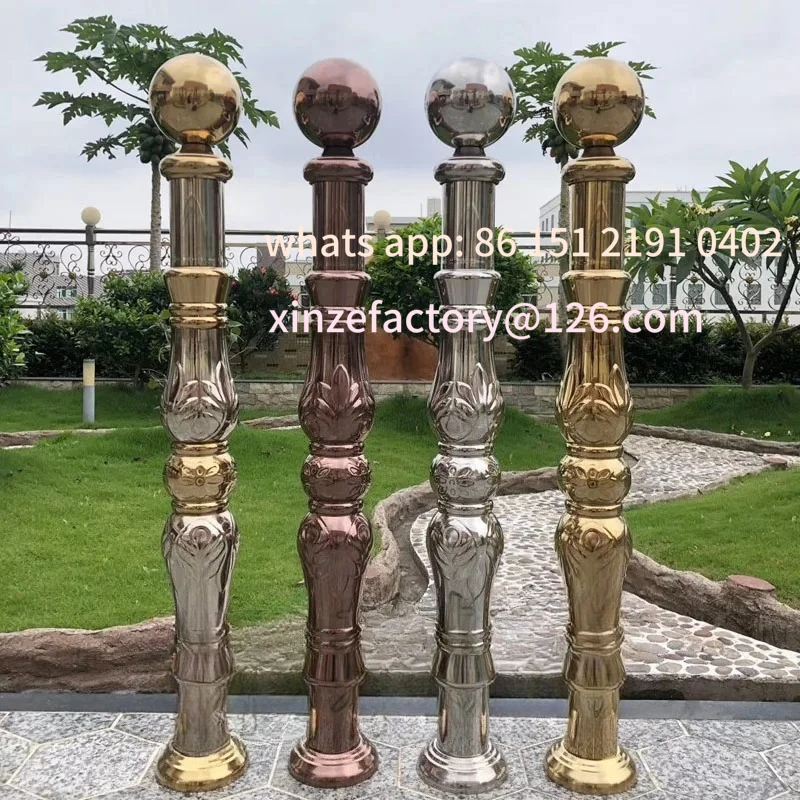 Customizable 304 Stainless Steel Stair Handrail Starting New Kingpost Starting Railing Column Fence Post
