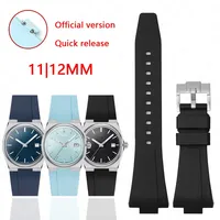 for Tissot PRX Series T137.407/T137.410 Super Player Men Women 35 40mm Quick Release Silicone Rubber Strap Watch Band 11mm 12mm