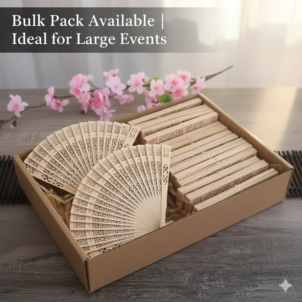 10/20pcs 8 Inch Natural Hollow Carved Wooden Folding Fan Lightweight Portable Hand Cooling Fan Wedding Favor Bridal Shower Gift