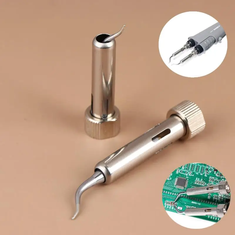 1Pair 938D Portable Hot Tweezers Mini Soldering Station Solder Tips For BGA SMD Repairing Accessories 45*12mm
