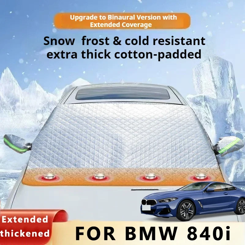 

Thickened Car Now Sunshade Windshield Cover With 5/9 Magnets UV Protection Anti Snow Sunlight For BMW 840i M G14 G15 G16