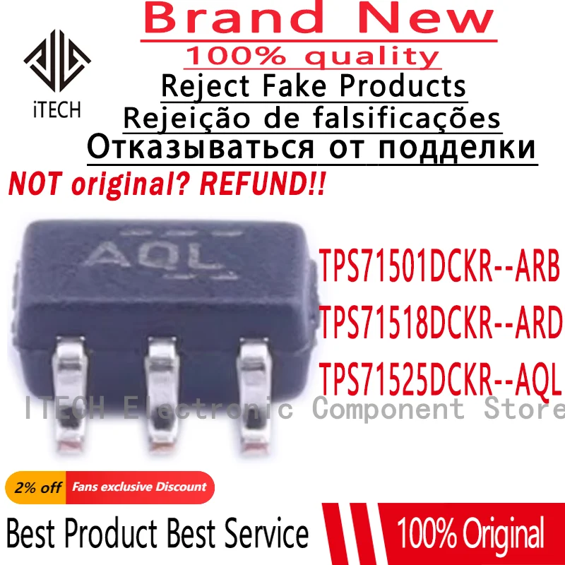 10PCS/Lot TPS71501DCKR ARB TPS71518DCKR ARD TPS71525DCKR AQL New Original Voltage Regulator TPS71501 TPS71518 TPS71525