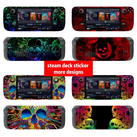 Skull design for Steam Deck Console full Set Protective Decal vinyl Stickers for steam deck oled skin for steam deck pvcsticker