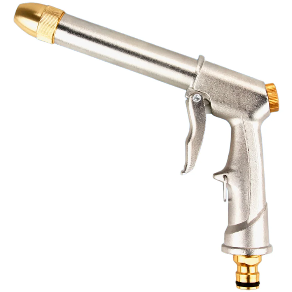Garden Hose Nozzle Water Sprayer Garden Watering Black Water Sprayer 5-10m Spray Distance Alloy Handle And Head