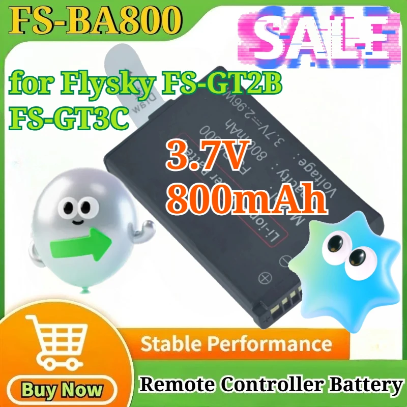 

Аккумулятор FS-BA800 3.7V 800mAh для Flysky FS-GT2B FS-GT3C, литиевая батарея для пульта дистанционного управления, новая, высокого качества + зарядное устройство