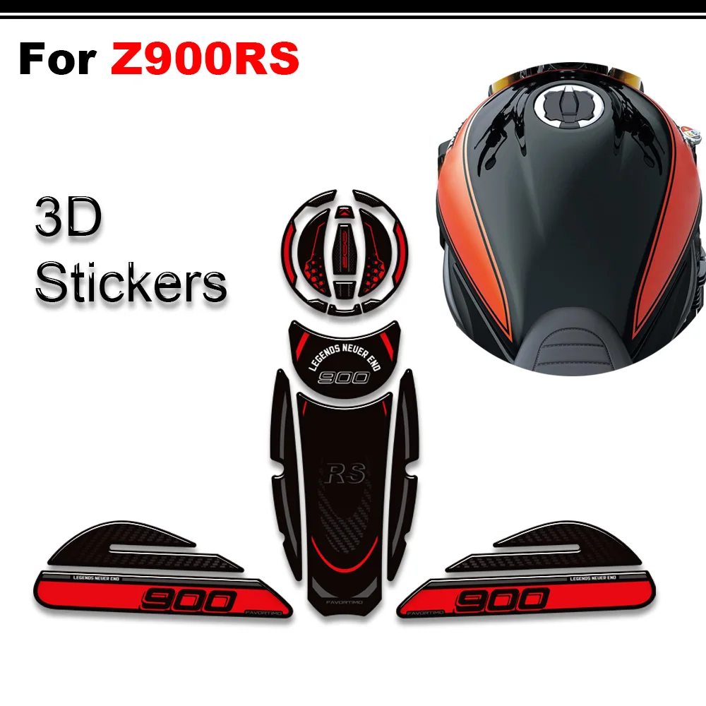 For Z900RS Z900 RS Z 900 Cafe SE ABS 3D Motorcycle Stickers Tank Pad Protection Kit 2017 - 2026