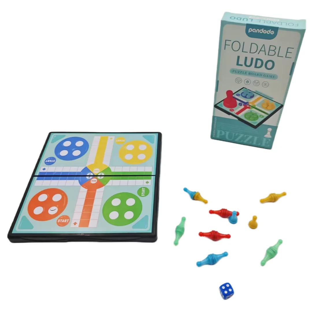 Foldable Aeroplane Chess Game, 4-Player Competitive Portable Board Game, Suitable for Family Gatherings & Parties,Gift