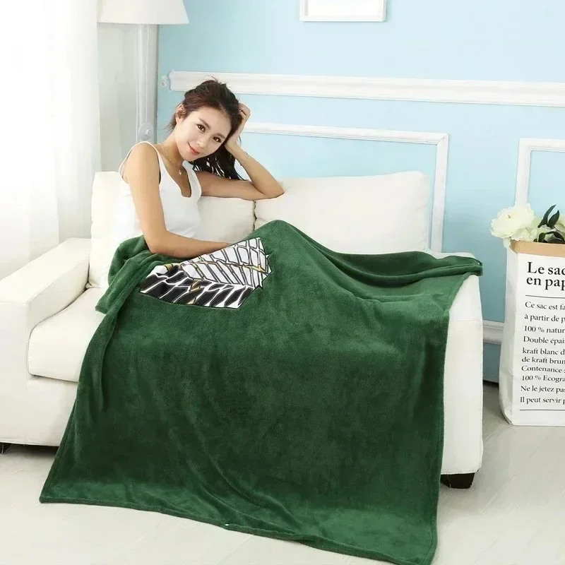 هجوم على تيتان بطانية منقوشة الفانيلا أنيمي النساء منامة Shingeki لا كيوجين هوديي عباءة غطاء ليفي تأثيري الدعامة بطانية مخصصة