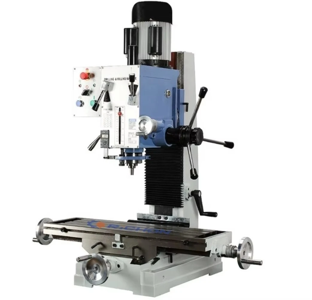 ZX45G Desktop Square Column Gear‑head Mill Equipment 16mm‑45mm Mini Metal Drilling and Milling Unit