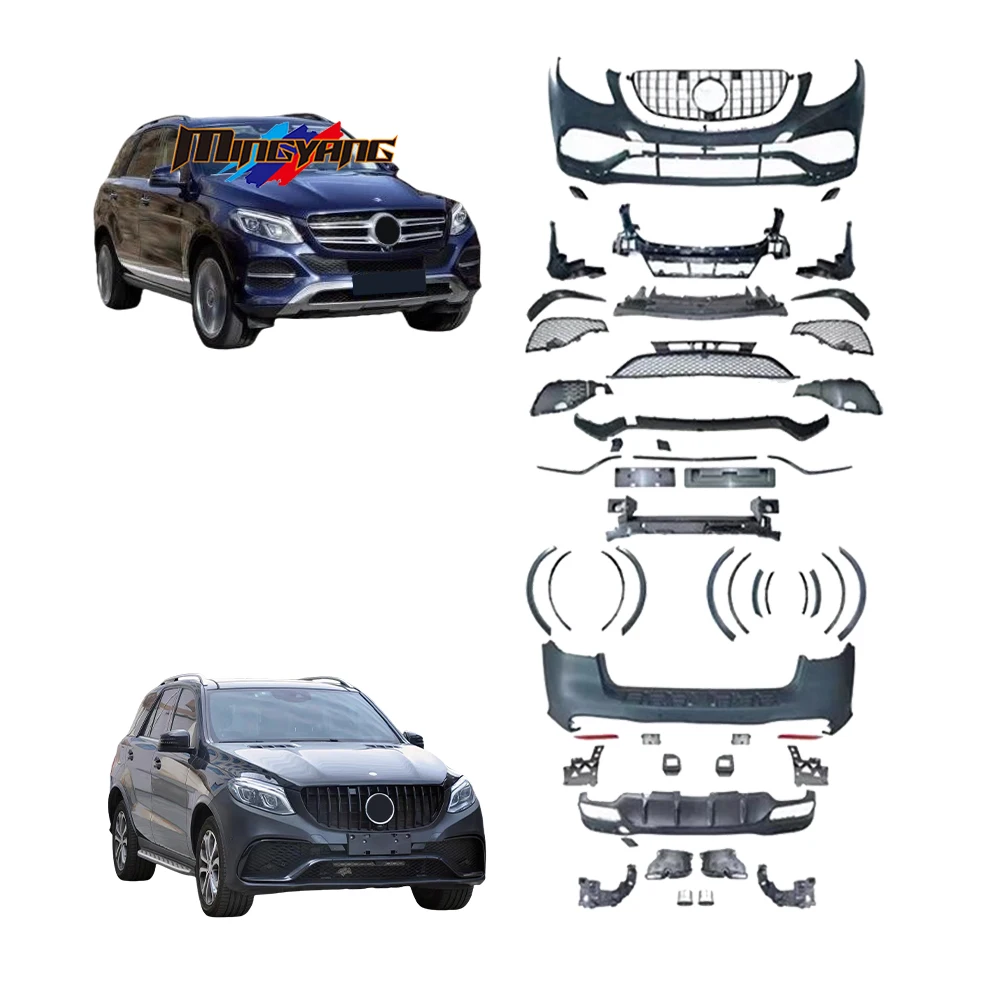 

Modification PP Plastic Front and Rear Bumper GLE Upgrade to GLE 63 Design Tuning Bodykit for Mercedes Benz GLE W166 2015-20