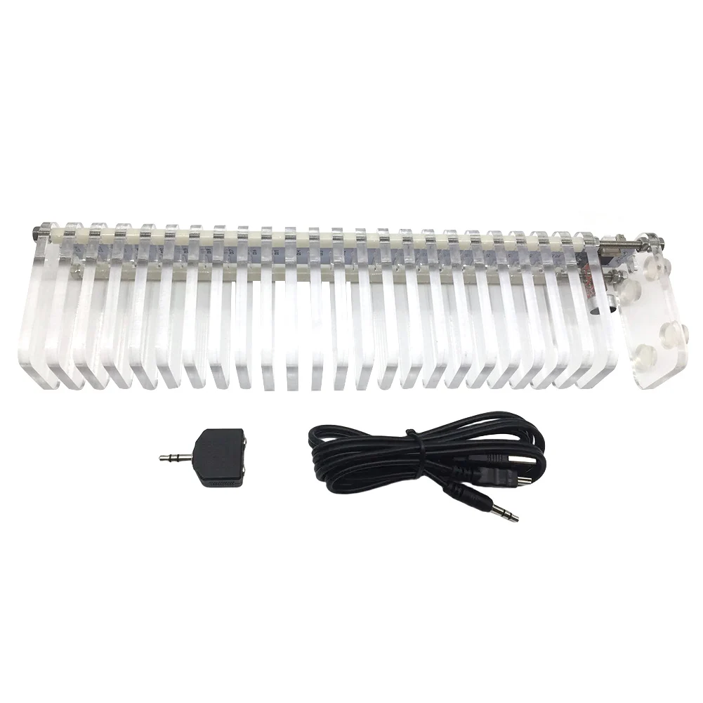 محلل مستوى الصوت مع USB محلل الصوت الصوت متخيل 29*4*7.5 سنتيمتر LED VU متر عدة 16 قطعة تصميم حجم صغير #6