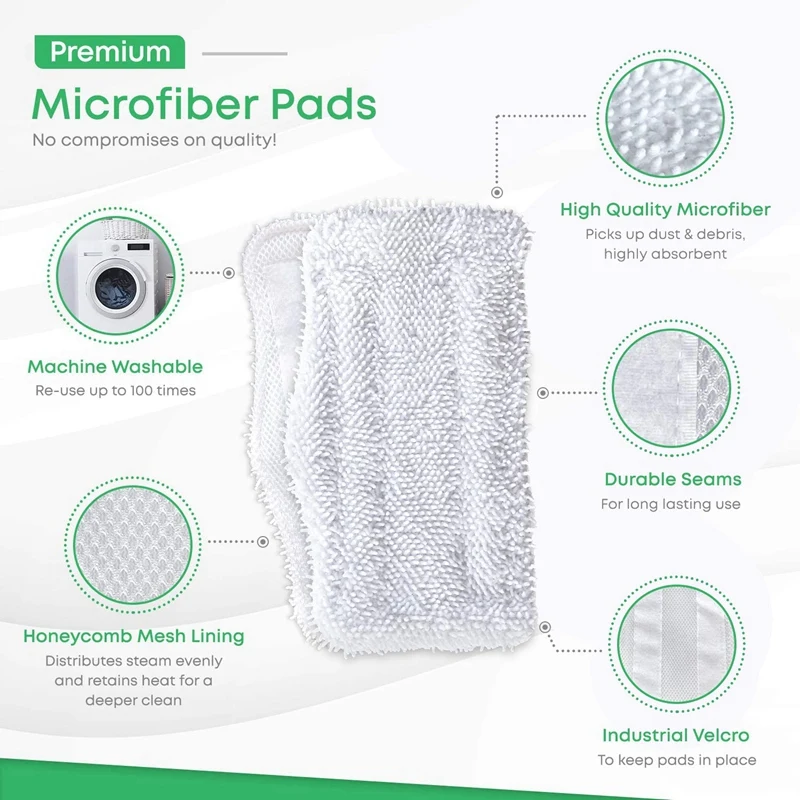 Mop pad ist geeignet für hai dampf mop sk serie sk140 sk410 sk460 ersatz flache mikro faser tuch dampfer pad 4 sätze