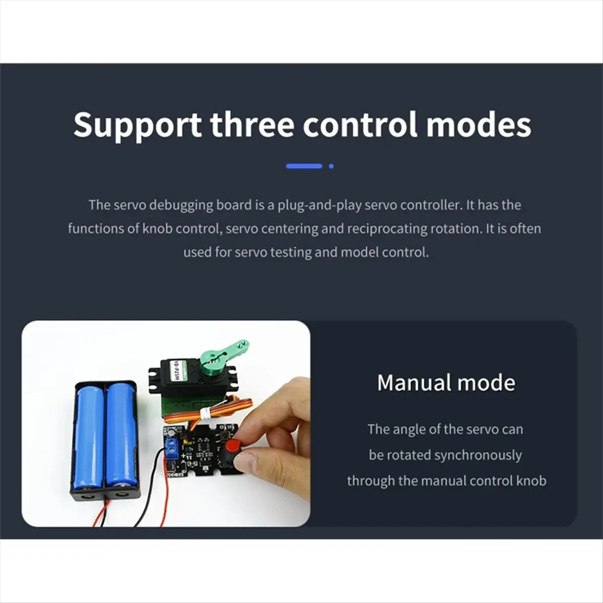 Servo Controller Single Channel PWM High Torque Control Debugging Electronic Expansion Board for DIY Smart Robot Kit