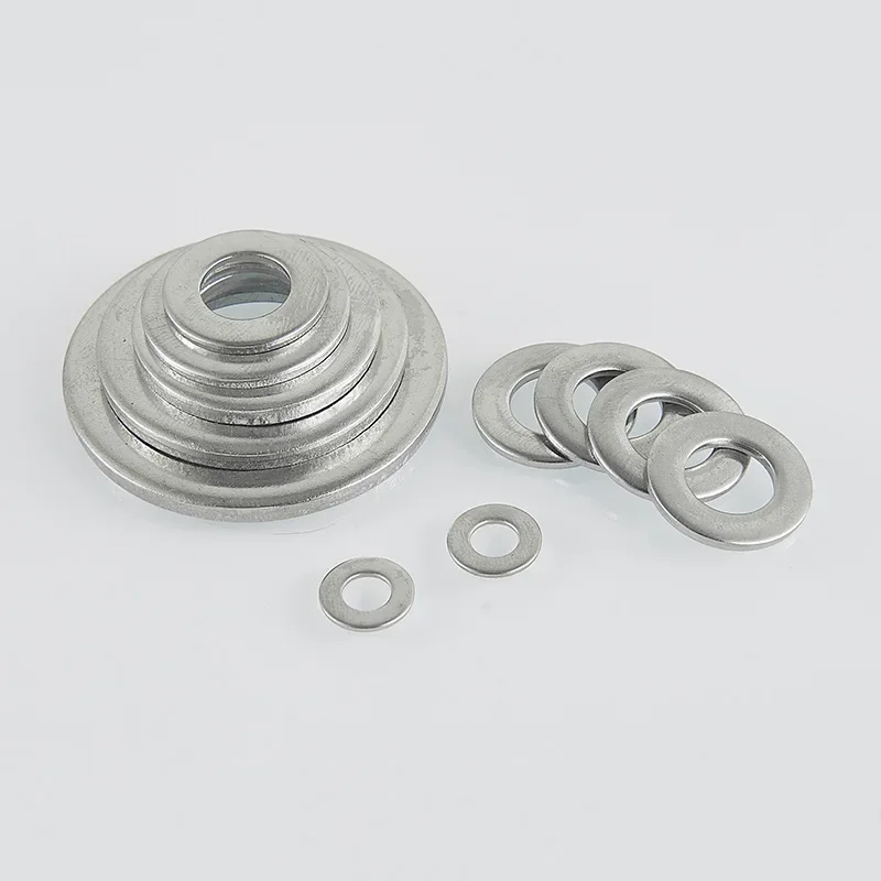 304 Stainless Steel M2 M3 M4 M5 M6 M8 M10 M12 M14 M16 M18 M20 M24 M27 Thickness 1mm Washer Flat Penny Mudguard Repair Washers