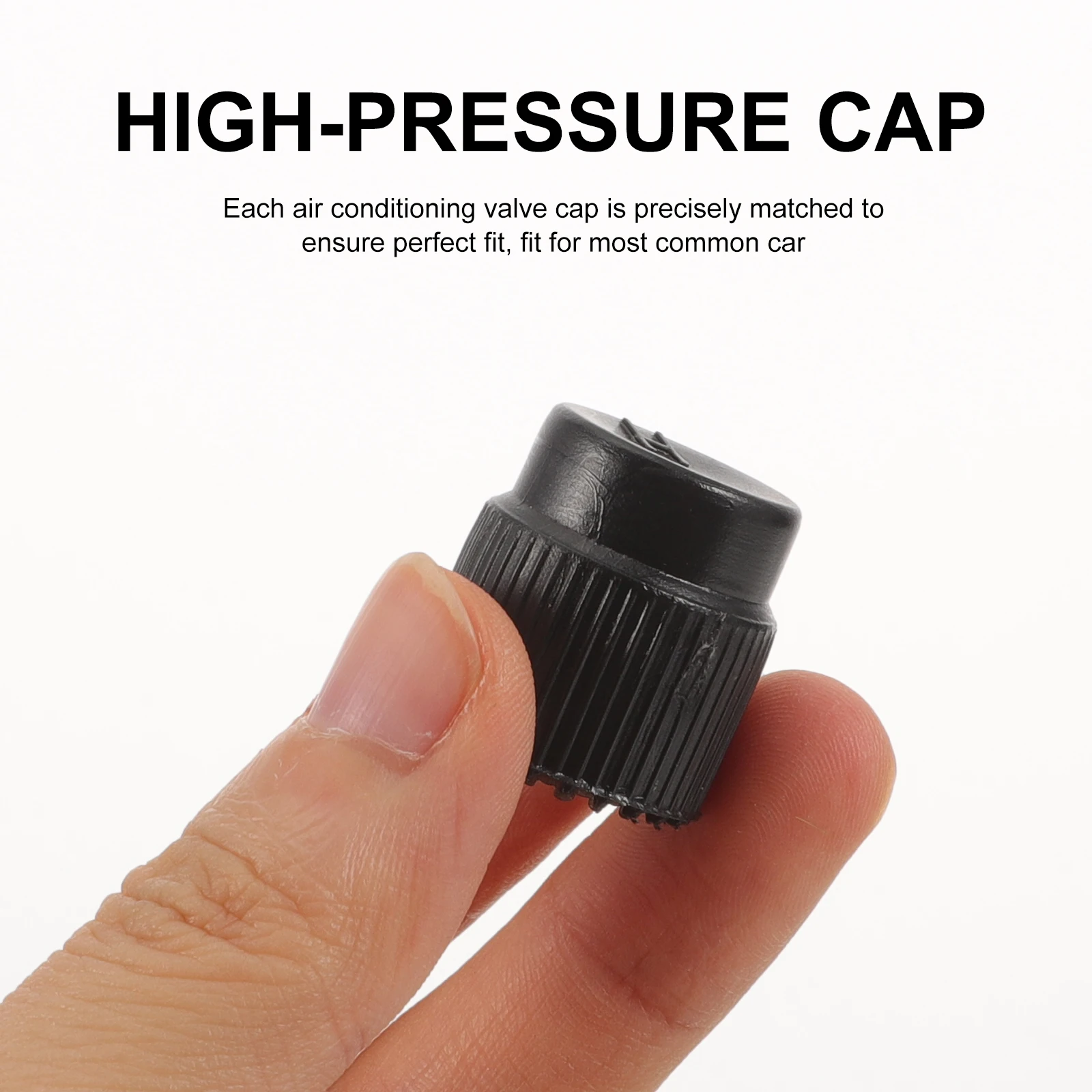 

10pcs Air Conditioning Repair Parts Caps Kit High Low Pressure Charging Port Car Valve Most Cars Air Conditioner