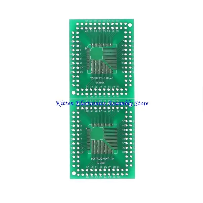 96GD 30 Pcs PCB Board To DIP Adapter Converter FQFP32-100 QFN48 SOP8 16 24 28