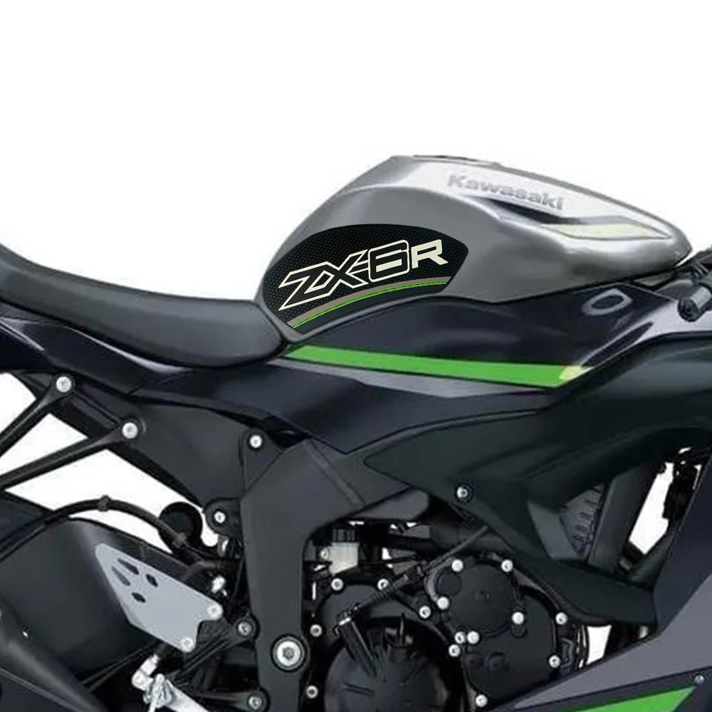 For Ninja ZX6R ZX-6R 2024 Motorcycle Rubber Sticker Fuel Tank Pad Side Gas Knee Grip Traction Pads Anti Slip Protection
