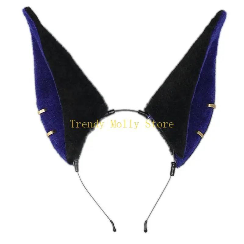 N5KB wassen gezicht hoofdband pluche dierlijke oor vorm haar hoepel schattige haarband voor tieners