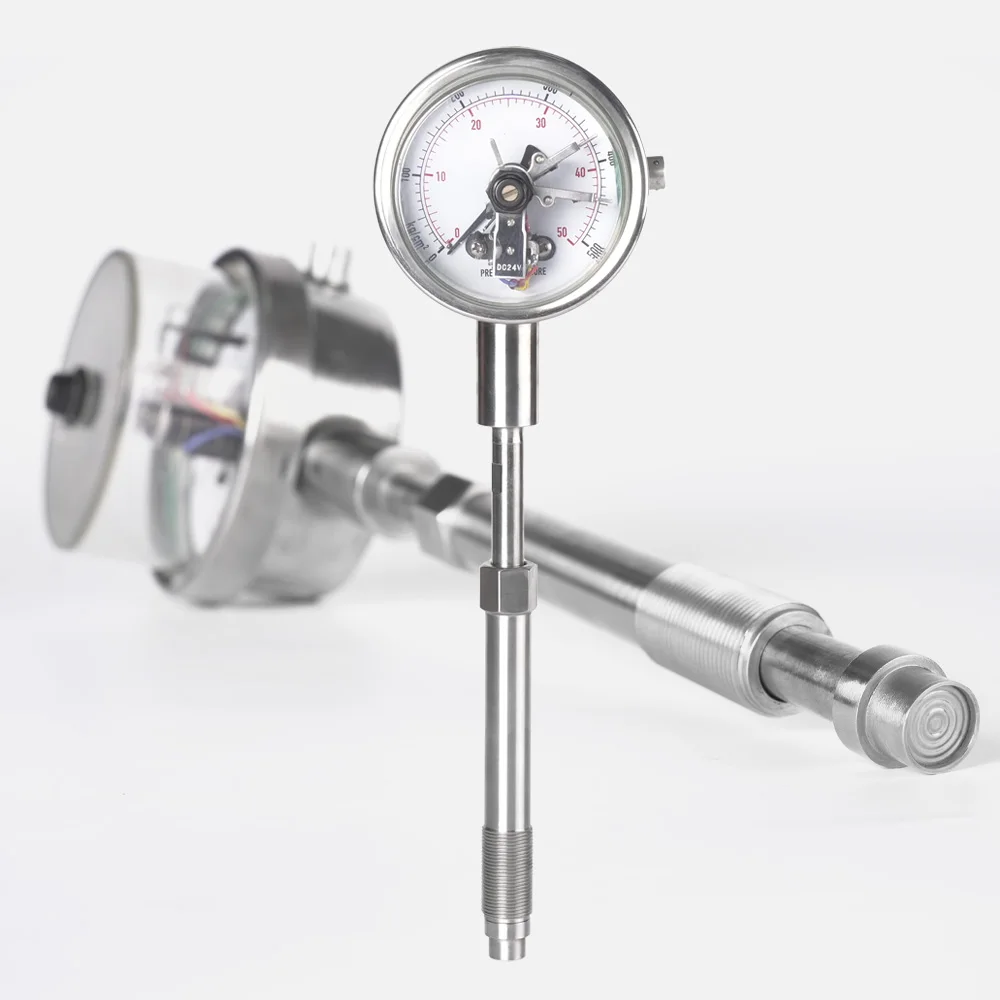 rigid rod magnetic electric magnetoresistive contact melt pressure gauge