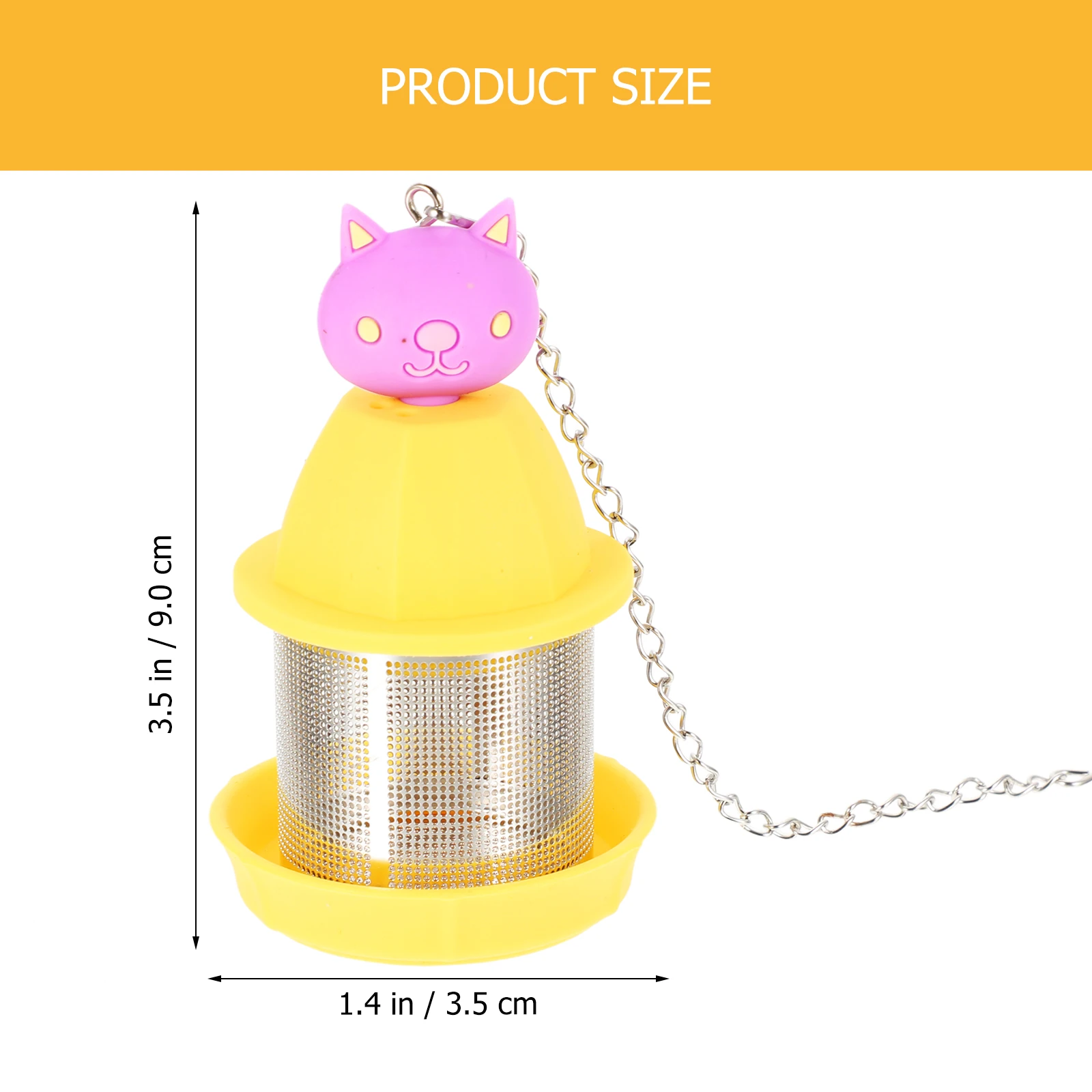 

Stainless Steel Strainer Fine Mesh Filter Household Loose Leaf Infuser Reusable Small Portable Steeper Kitchen Holder