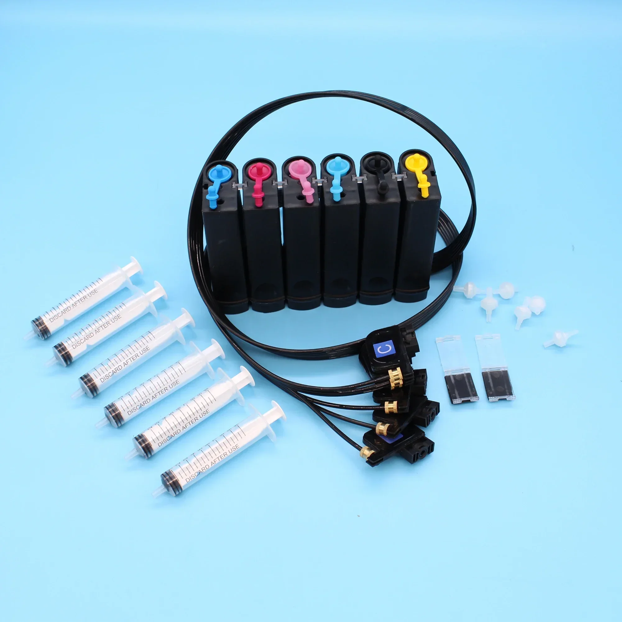 6C UV Printer CISS System Kit for Flatable LED Printer UV Ink Ciss for EPSON L800 L805 R330 R230 T50 1400 1450 1390  1500W R290