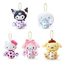 Sanrio joint name Lollipop Kuromi Melody Cinnamoroll Hellokitty Purin Plush Pendant Kawaii Cartoon Stuffed Bag Backpack Keychain