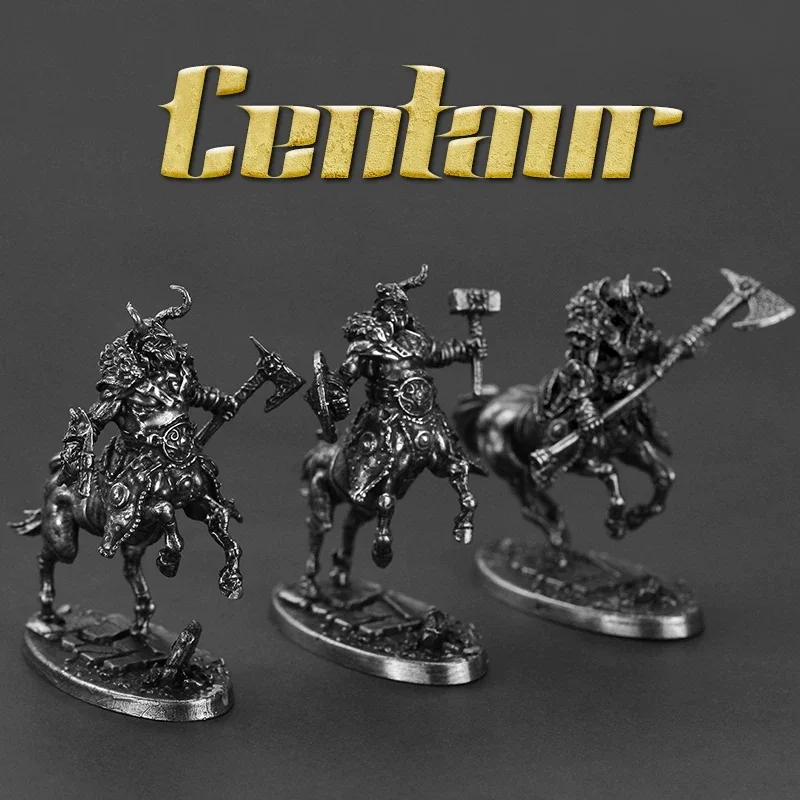 Metal Centaur Warrior Finished Miniature Action Figure Tabletop Game Car Ornament Home Decor Display Collection Gift for Men