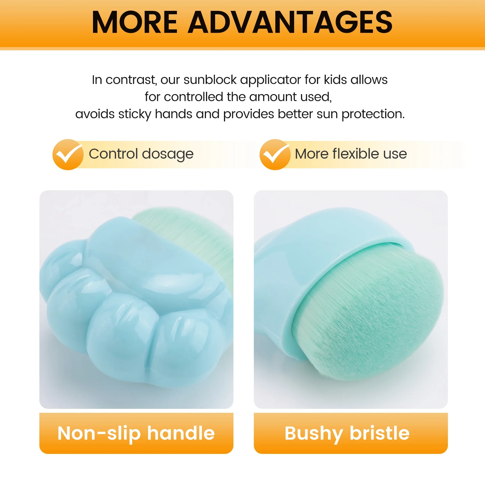 

Аппликатор солнцезащитного крема Аппликатор солнцезащитного крема для детей, набор кистей для солнцезащитного крема, аппликатор лосьона для солнцезащитного крема для путешествий