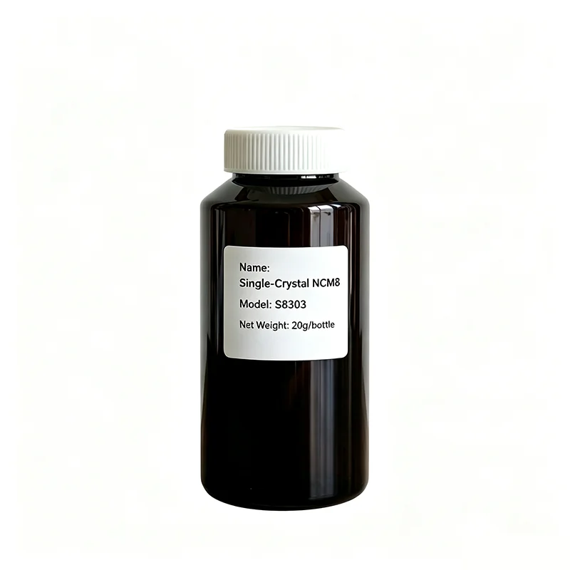 Ronbay S8303 Single Crystal NCM8 Cathode Material, High Capacity for Li-ion Battery R&D, 20g/100g/500g Bottle / NCM 8 series