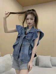 Vests Women Korean Style Solid Loose Leisure Simple Comfortable Breathable Trendy All-match Students Designed Classic New Summer