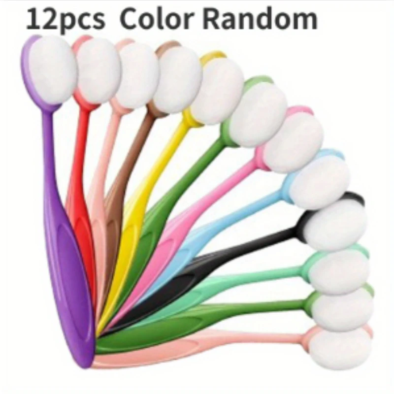 12pcs/set Colored Mini Ink Blending Brushes Blenders, Small Ink Blending Tool Card Making, Craft Broad Application Assortment Paper Crafts